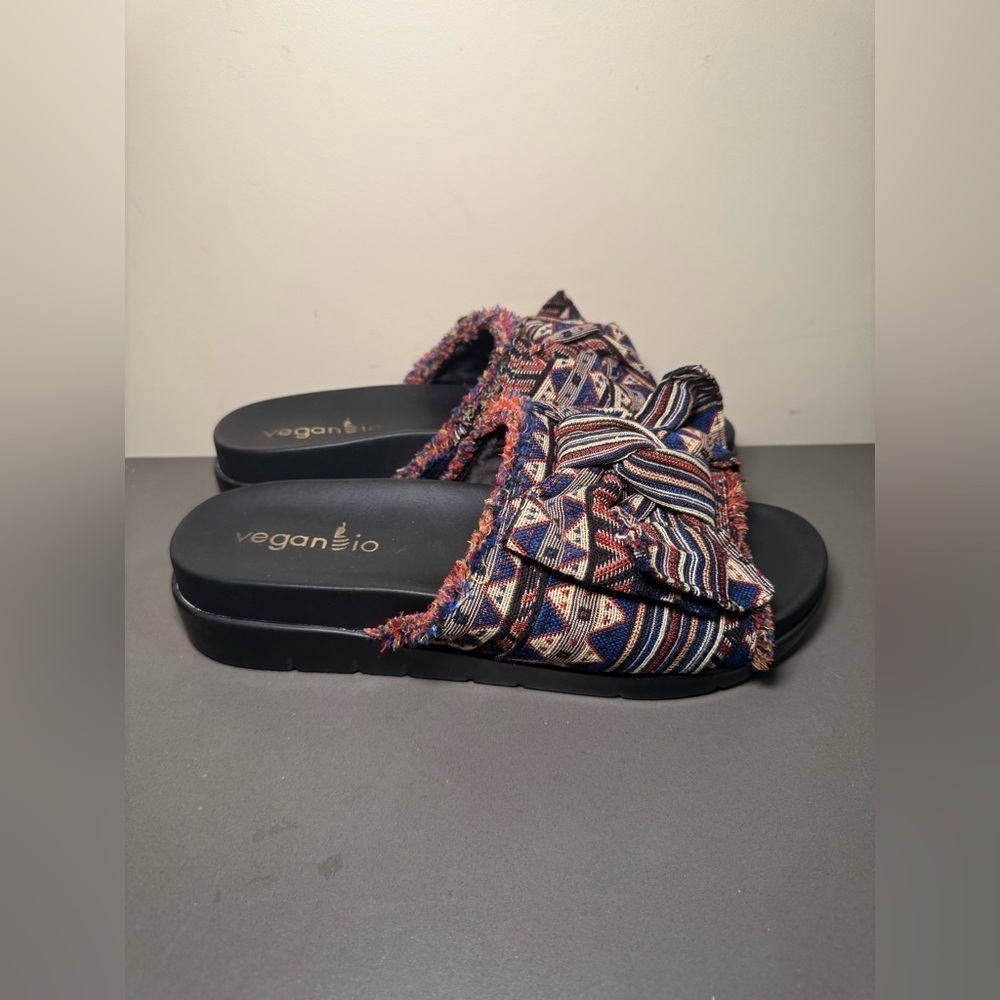 Women’s Vegan Bio Platform Slides Sandals - Picture 2 of 5